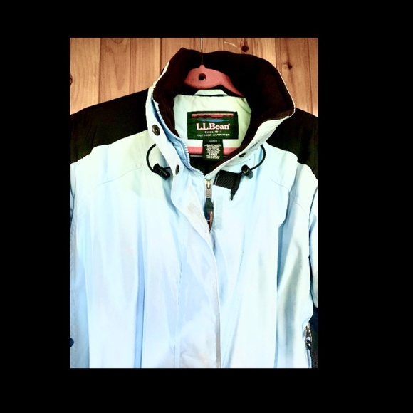 LL Bean Snow Ski Parka Teal/Black M - Picture 2 of 4